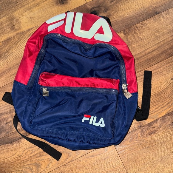 Fila Navy and Crimson Men's Backpack - Picture 1 of 5